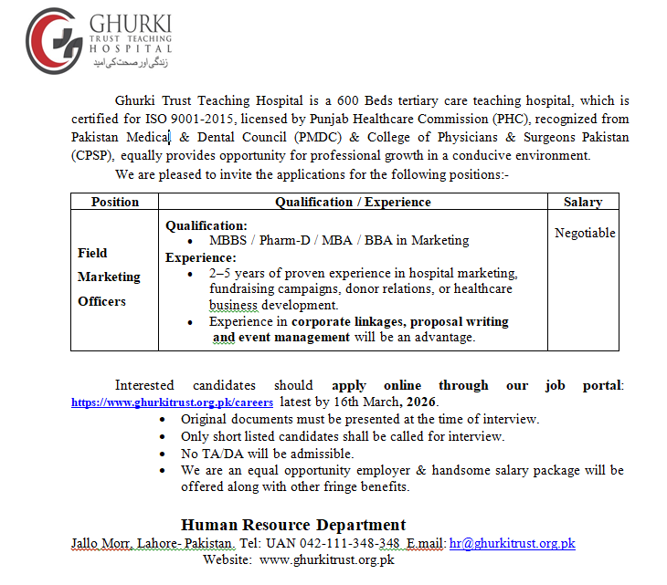 Field Marketing Officers